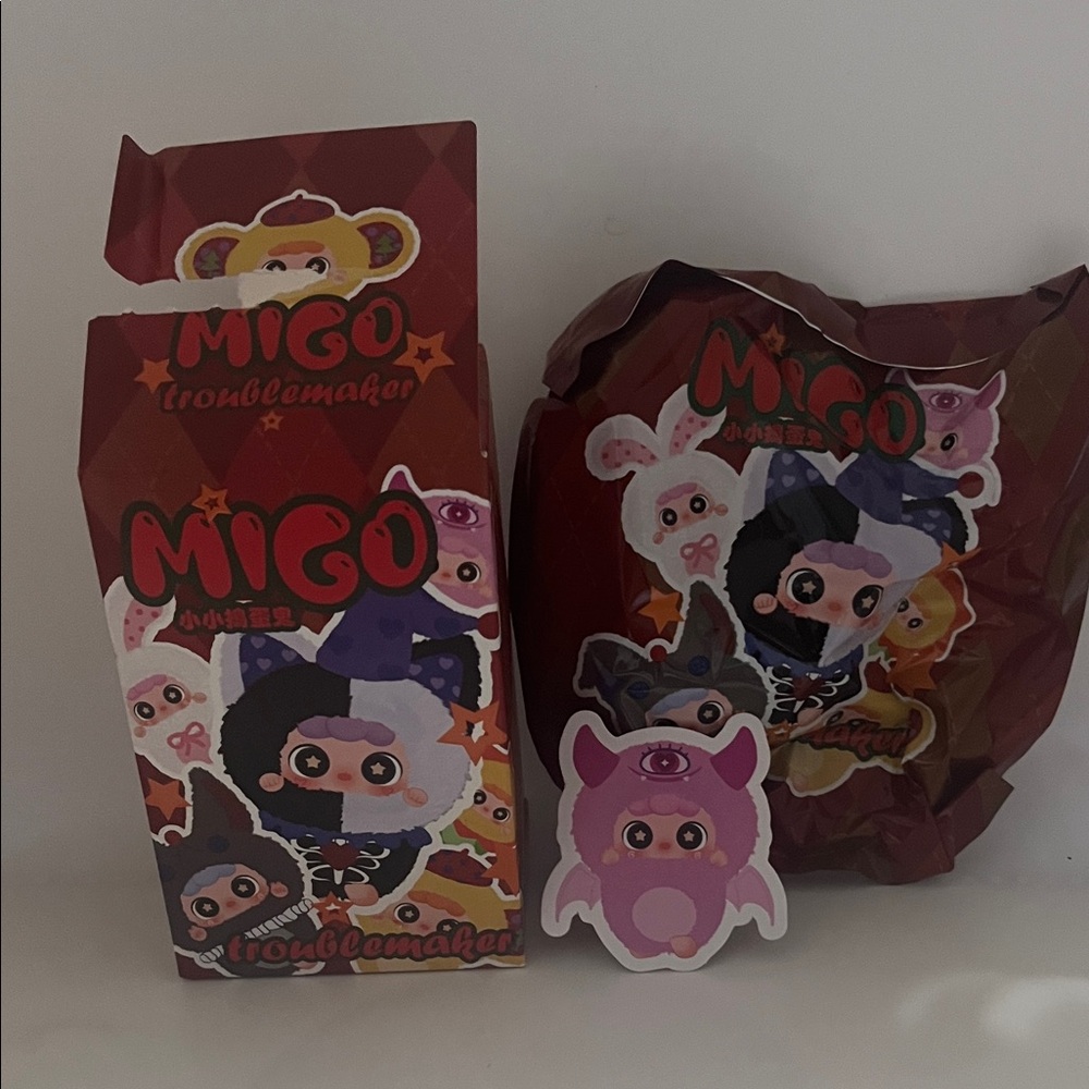 Migo Troublemaker Collectible Confirmed Monsters Appear 5”x 3” Box Authentic